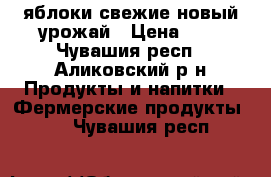 яблоки свежие новый урожай › Цена ­ 7 - Чувашия респ., Аликовский р-н Продукты и напитки » Фермерские продукты   . Чувашия респ.